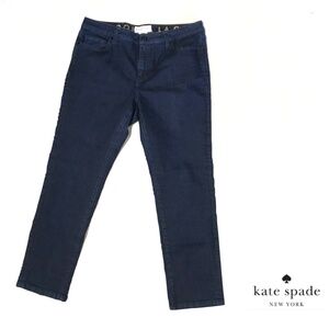 Kate Spade Broome Street dark blue straight denim jeans size 30